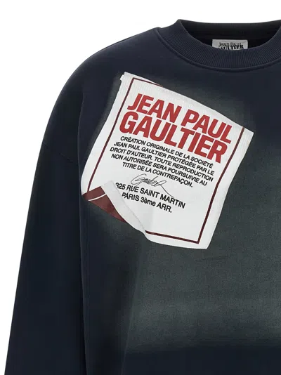 Jean Paul Gaultier 'the Label' Crew Neck Sweatshirt In Black