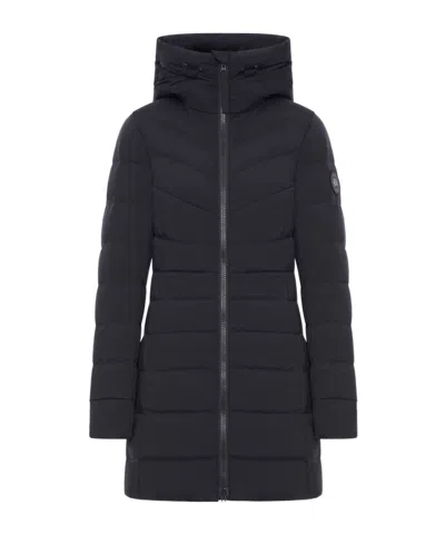 Canada Goose Women Clair Long Down Jacket In Black