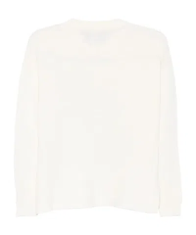 Roberto Collina Wool And Cashmere Crewneck Sweater Clothing In White