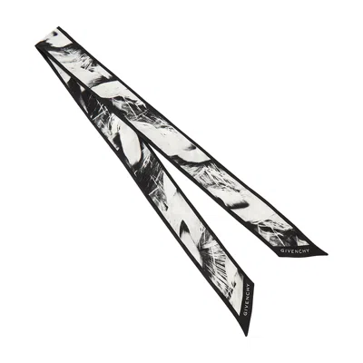 Givenchy Patterned Silk Scarves In Black