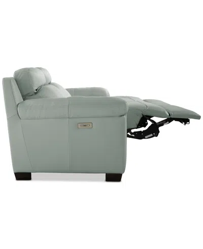 Macy's Julius Ii 2-pc. Leather Sofa With 2 Power Recliners, Exclusively At  In Green