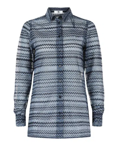 M Missoni Signature Zig Zag Patterned Shirt In Multi