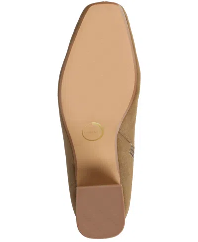 Journee Collection Womens Block Heel Booties In Brown