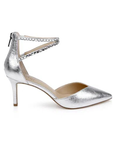 Jewel Badgley Mischka Women's Emmi Evening Pumps In Silver