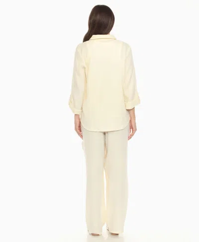 White Mark 2-pc. Pant Set In Neutral