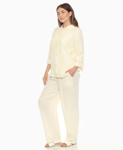 White Mark 2-pc. Pant Set In Neutral