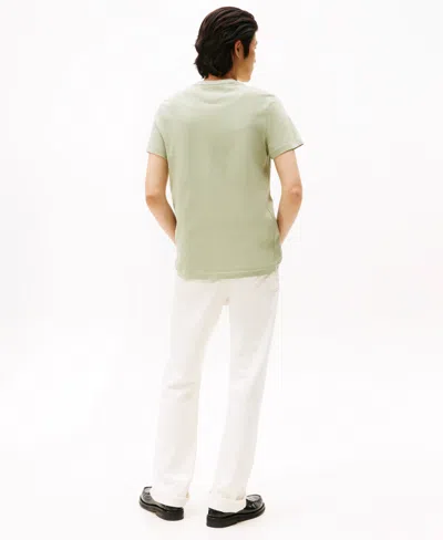 Tommy Hilfiger Men's Embroidered Logo Slim-fit Crewneck T-shirt In Green