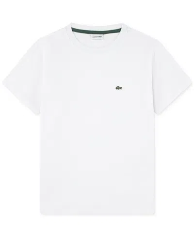 Lacoste White Classic Logo-patch Short-sleeve Cotton-jersey T-shirt 4-1 In White