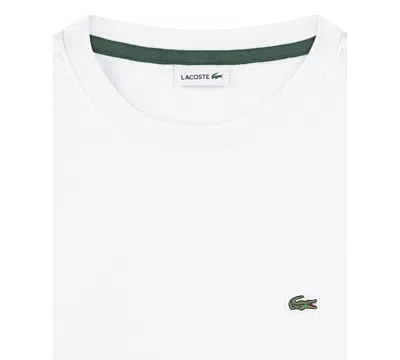 Lacoste White Classic Logo-patch Short-sleeve Cotton-jersey T-shirt 4-1 In White