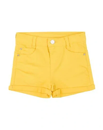 Liu •jo Toddler Girl Shorts & Bermuda Shorts Yellow Size 7 Cotton, Elastane In Yellow