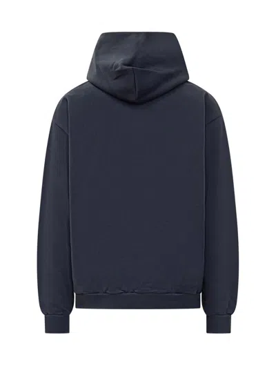 Marni Sweatshirt With Maxi Logo Print In Blue