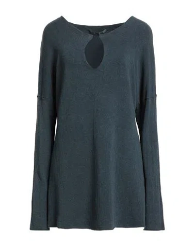 Transit Par-such Woman Sweater Slate Blue Size 4 Lyocell, Cashmere, Silk, Elastane In Blue