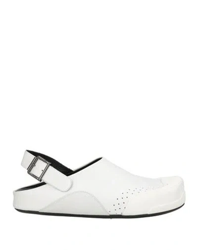 Marni Man Mules & Clogs White Size 9 Leather In White