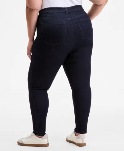 On 34th Trendy Plus Size High-rise Skinny Ankle Jeans, Exclusively At Macy's In Blue