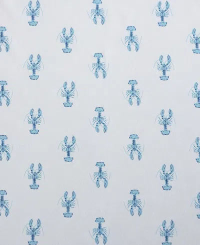 Nautica Nantucket Lobster Blue Full Sheet Set In White