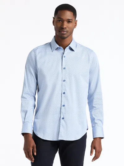 Robert Graham Clayton Geo Print Stretch Cotton Button-up Shirt In Blue
