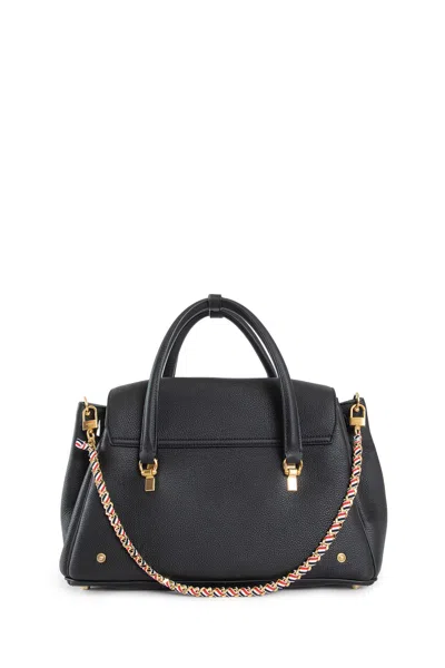 Thom Browne Lock Buckle Shoulder Bag In Black