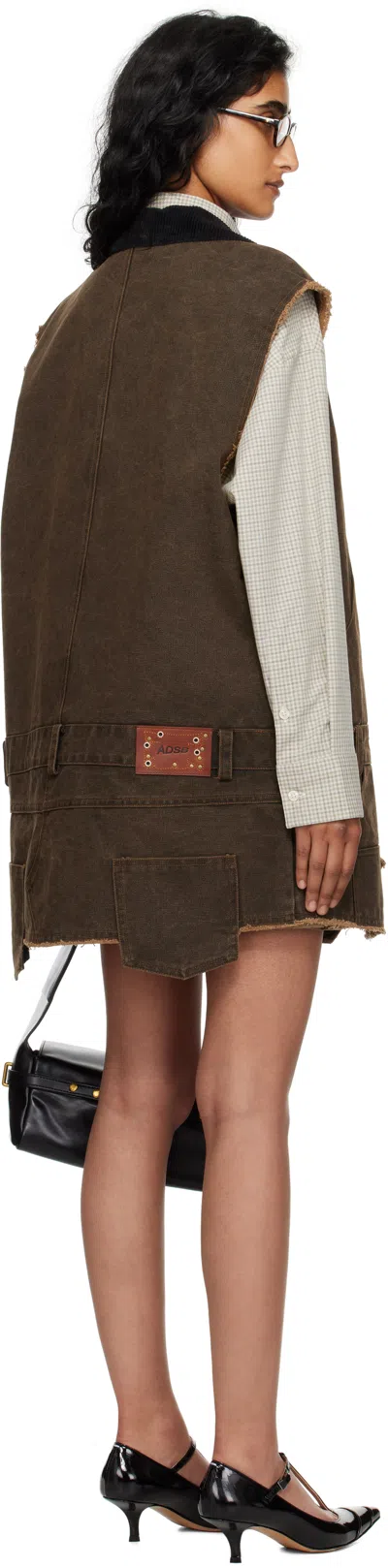 Andersson Bell Brown Carpenter Minidress In Brown