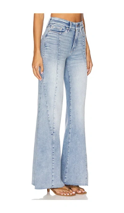 Good American Good Waist High Waist Palazzo Jeans In Blue