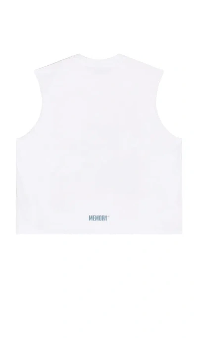 Memory Lane Desert Scene Sleeveless Crop Tee In White