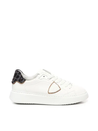 Philippe Model Tres Temple Low-top Sneakers In Black