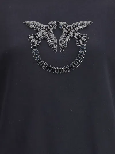 Pinko Crystal-embellishment Sweatshirt In Black