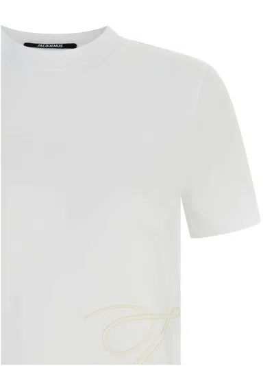 Jacquemus 'classic Crew Neck Short Sleeve T-shirt' In White