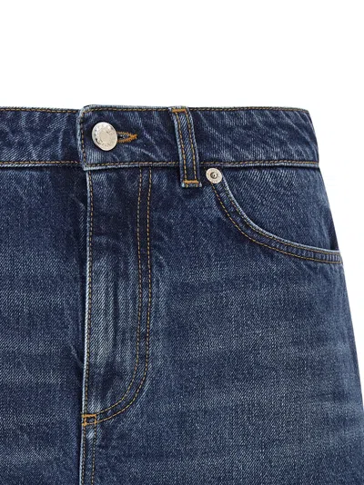 Dolce & Gabbana Logo Plate Shorts Bermuda And Short Blue In Blue