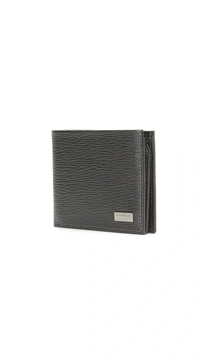 Shop Ferragamo Us Bifold With Id Window In Black