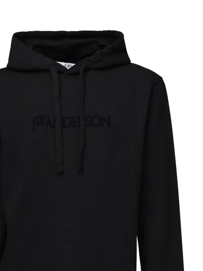 Jw Anderson Cotton Hoodie In Black