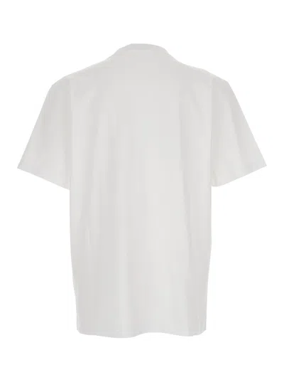 Dsquared2 Black And White Set Of Two T-shirts With Logo On The Front In Cotton Man In White