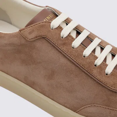Brunello Cucinelli Leather-trimmed Suede Sneakers In Animal Print