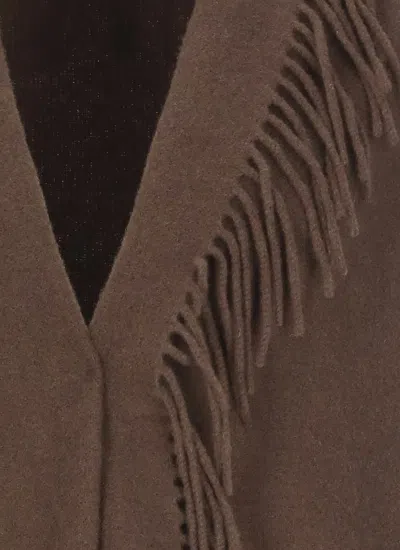 Herno Beige Warmy And Nylon Waistcoat In Brown