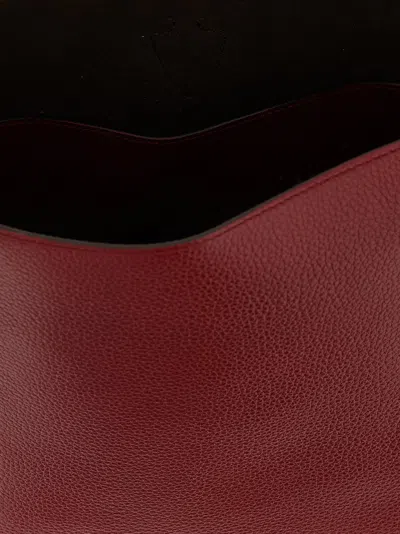 Tod's Mini Bucket Bag Textured Finish In Burgundy