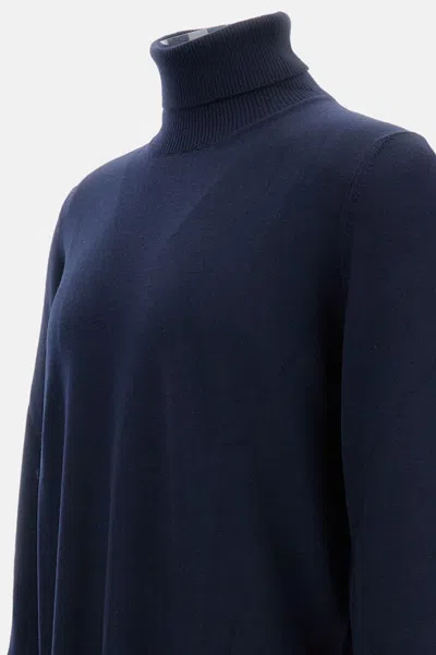 Fay High-collar Turtleneck Sweater In Blue