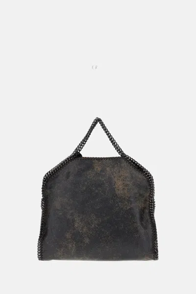 Stella Mccartney Aged Alter Suede 3-chain Cross-body Bag In Brown