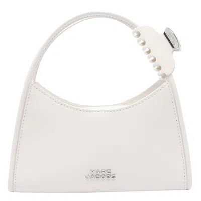 Marc Jacobs The Glam Claw Clip Crossbody Bag In White