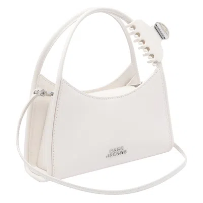 Marc Jacobs The Glam Claw Clip Crossbody Bag In White