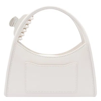 Marc Jacobs The Glam Claw Clip Crossbody Bag In White