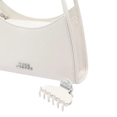 Marc Jacobs The Glam Claw Clip Crossbody Bag In White