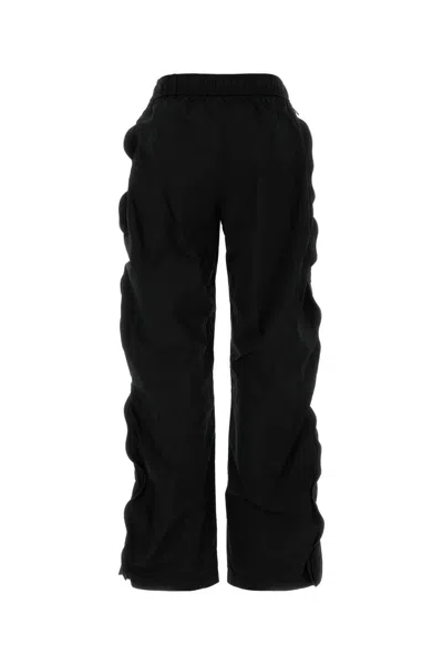 Alexander Wang T T By Alexander Wang Mid-rise Track Pants With Zipper In Black