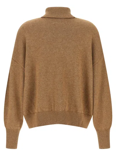 Isabel Marant Étoile Isabel Marant Etoile Camel Stretch Cotton Blend Kelaya Sweater In Brown