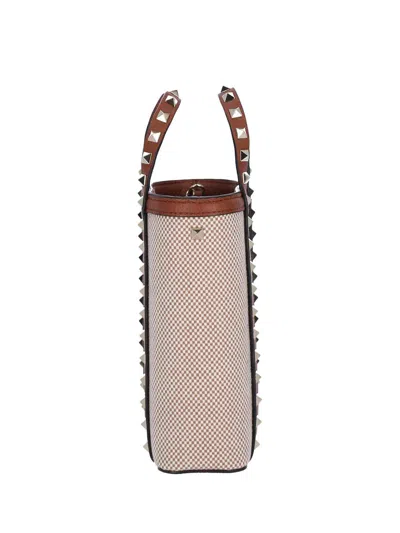 Valentino Garavani Rockstud Mini Bag In Sand