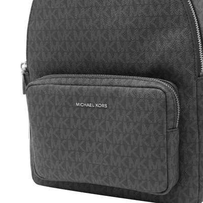 Michael Kors Backpack With Adjustable Straps And Front Zip Pocket In Brown