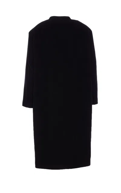 Isabel Marant Étoile Longline Coat Single-breasted Front Pockets In Black