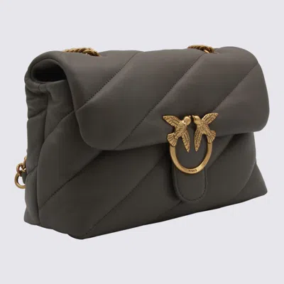 Pinko Small Quilted Shoulder Bag In Gray