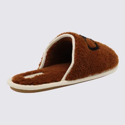 Valentino Garavani Ta Chambre Wool Slippers In Blue