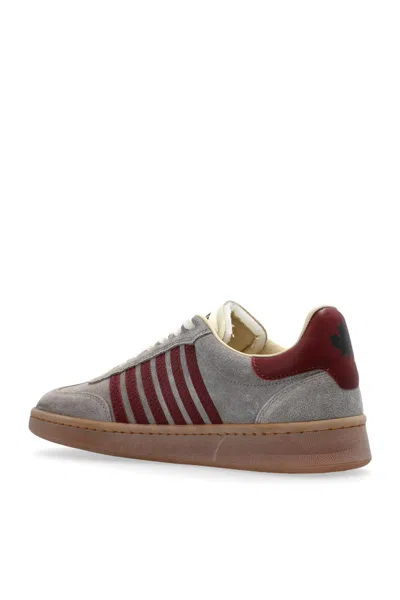 Dsquared2 Low-top Sneakers In Gray Suede In Multi