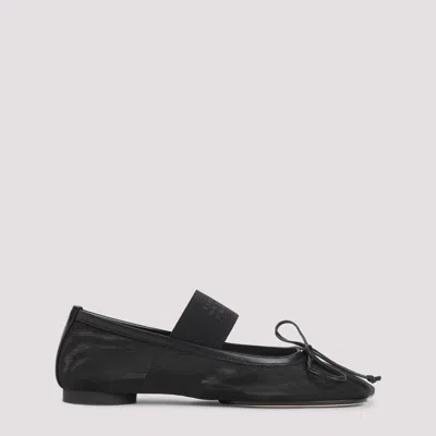 Mm6 Maison Margiela Mm6 By Maison Margiela "anatomic" Ballet Flats – Black In Black
