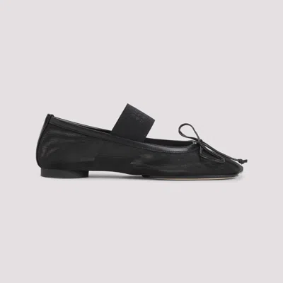 Mm6 Maison Margiela Mm6 By Maison Margiela "anatomic" Ballet Flats – Black In Black